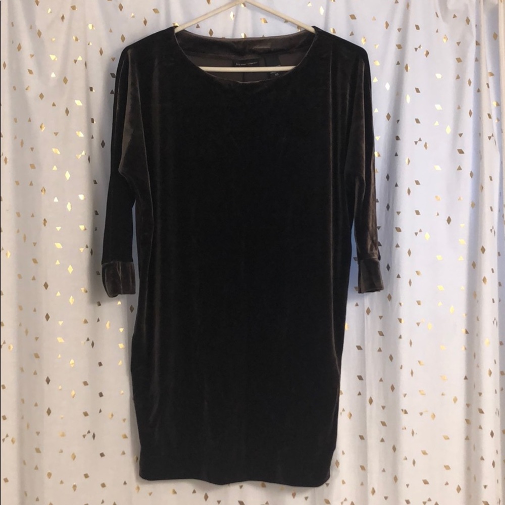 5/$20 New York & company vintage velvet tunic dres